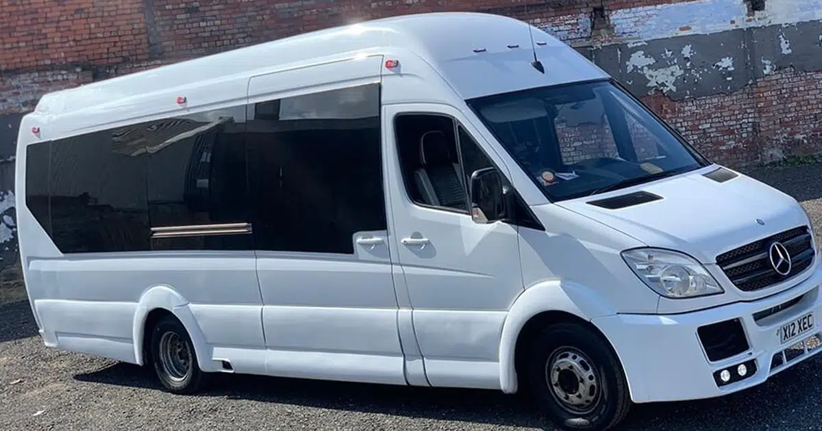 A 16 seater minibus Mercedes Sprinter in Hereford