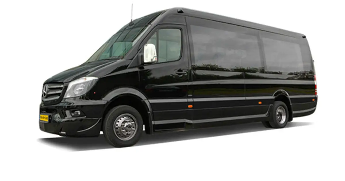 A 16 seater Mercedes Sprinter minibus in Zwolle
