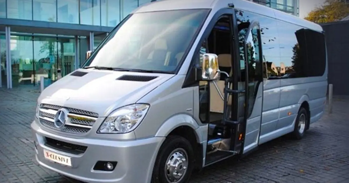 A 15 seater minibus Mercedes Sprinter in Middelsbrough