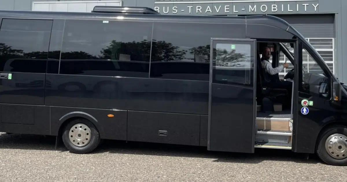 A 15 seater Mercedes Sprinter minibus in Heerlen