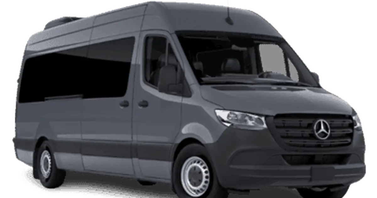 A 19 seater Mercedes Sprinter midibus in Stoke on Trent
