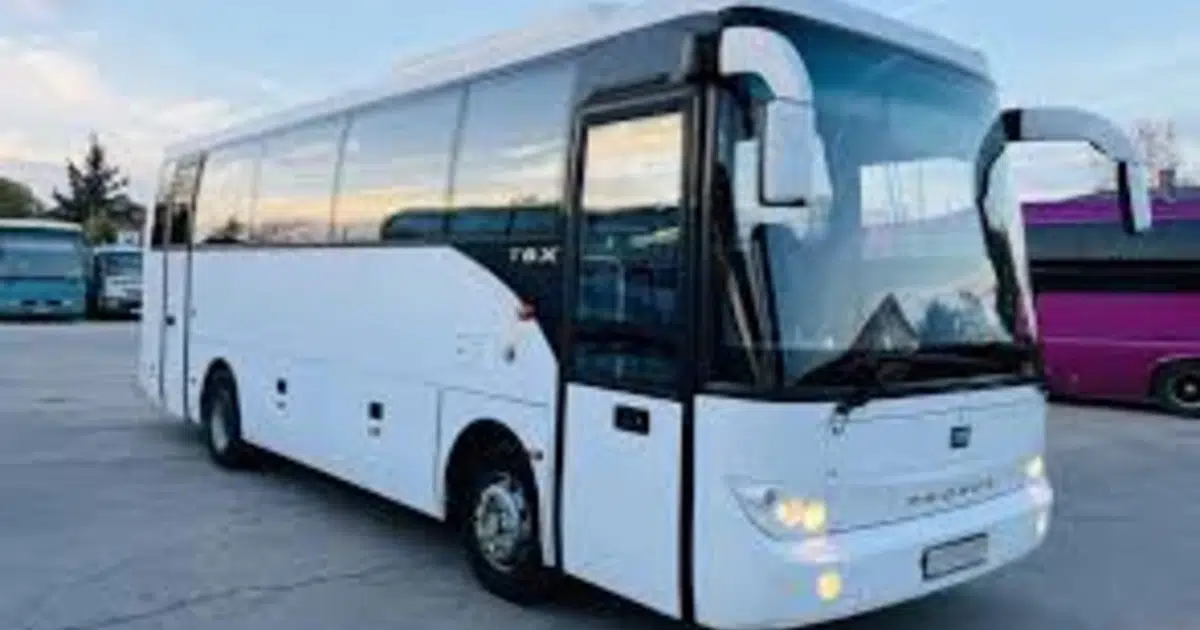 A 24 seater Probus midibus parked in Ciudad Real