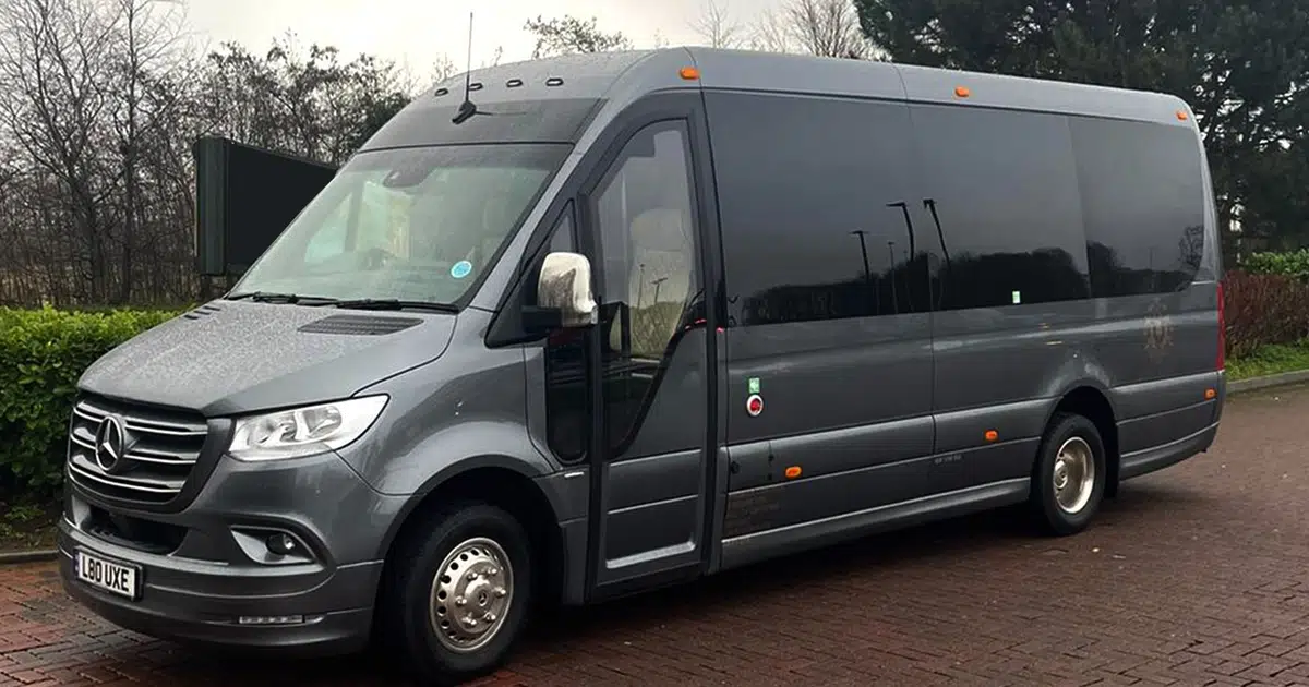 A 16 seater Mercedes Sprinter minibus in Scunthorpe