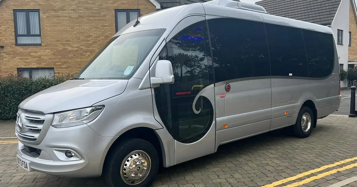 A 16 seater minibus Mercedes Sprinter in Grays