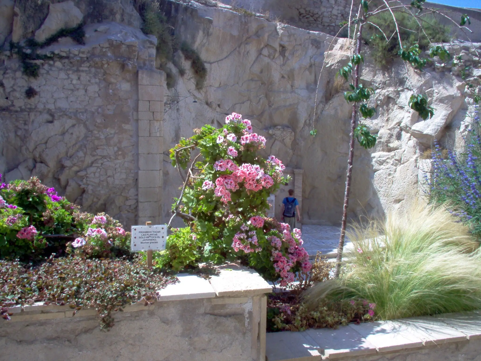 Alicante and Elche June, inside the castle of Santa Barbara