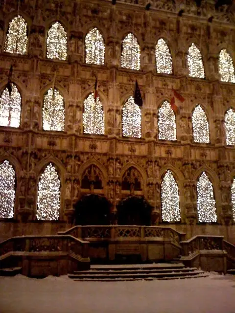 Leuven city hall and thousand little lights