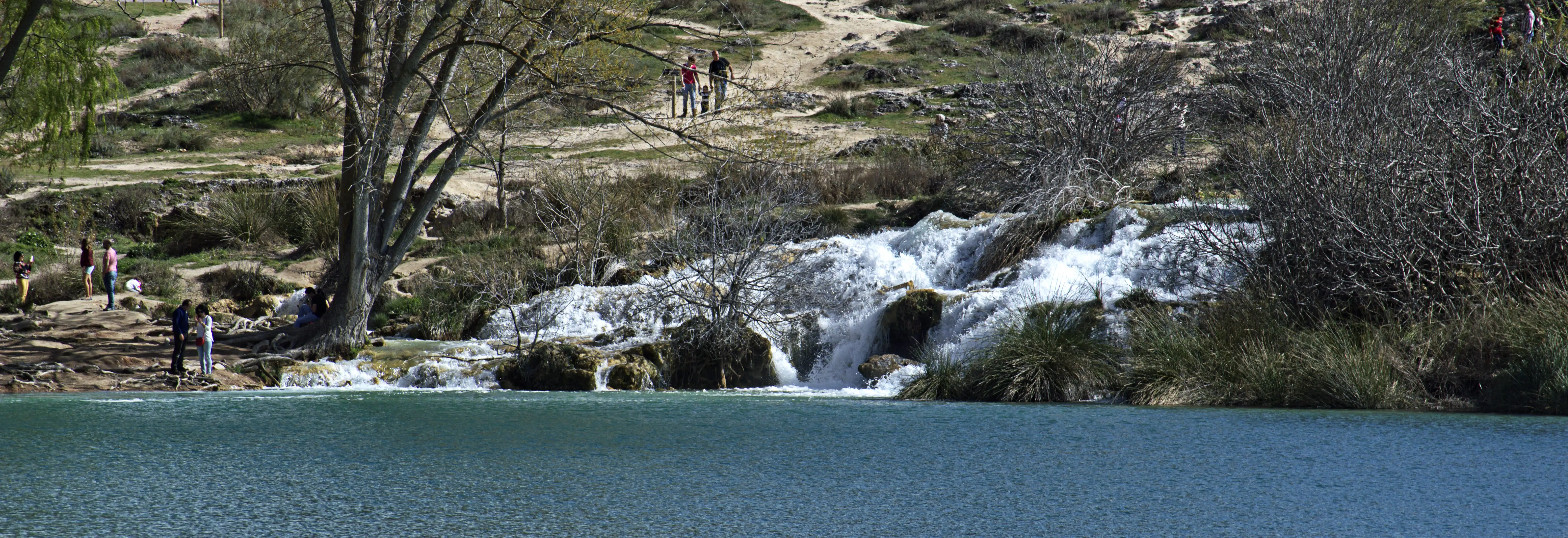 Panorámica de una de las cascadas de Lagunas de Ruidera