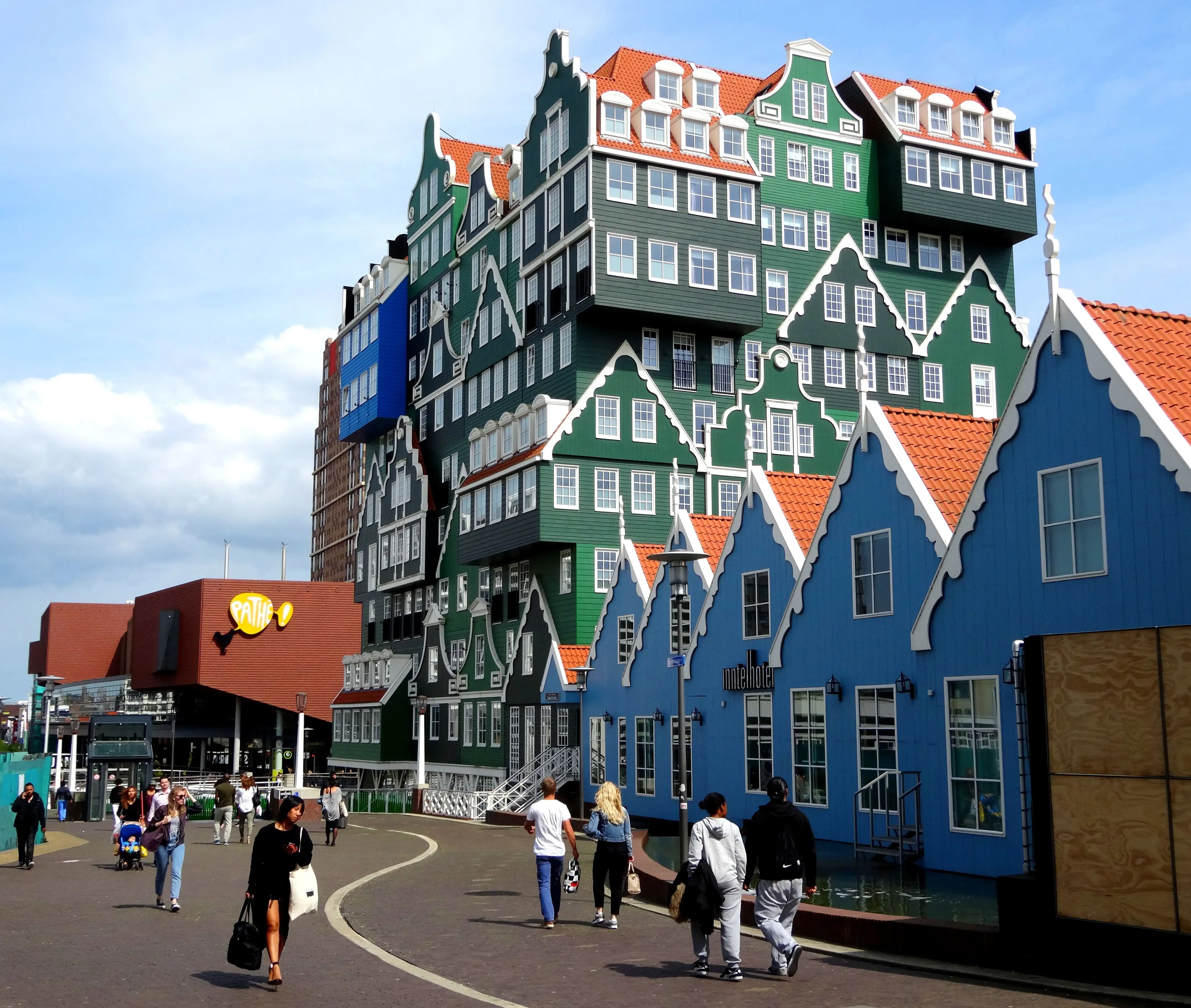 Zaandam Zaanse groene huisjes hotel Inntel 