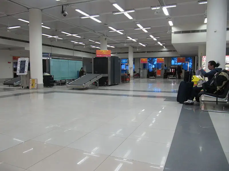 Baggage screening & ticketing area