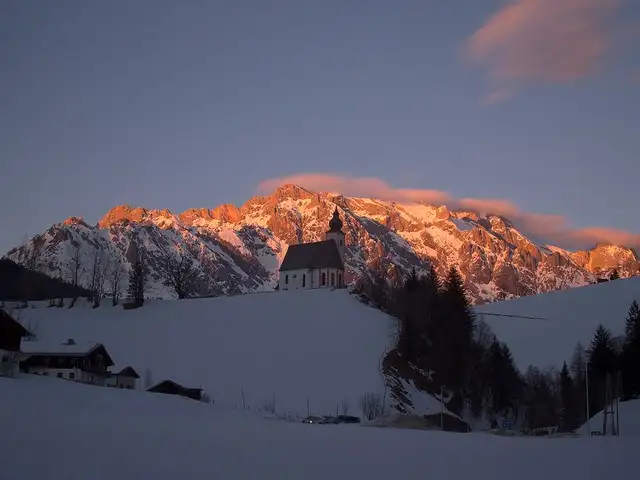 Sonnenuntergang in Hochkönig