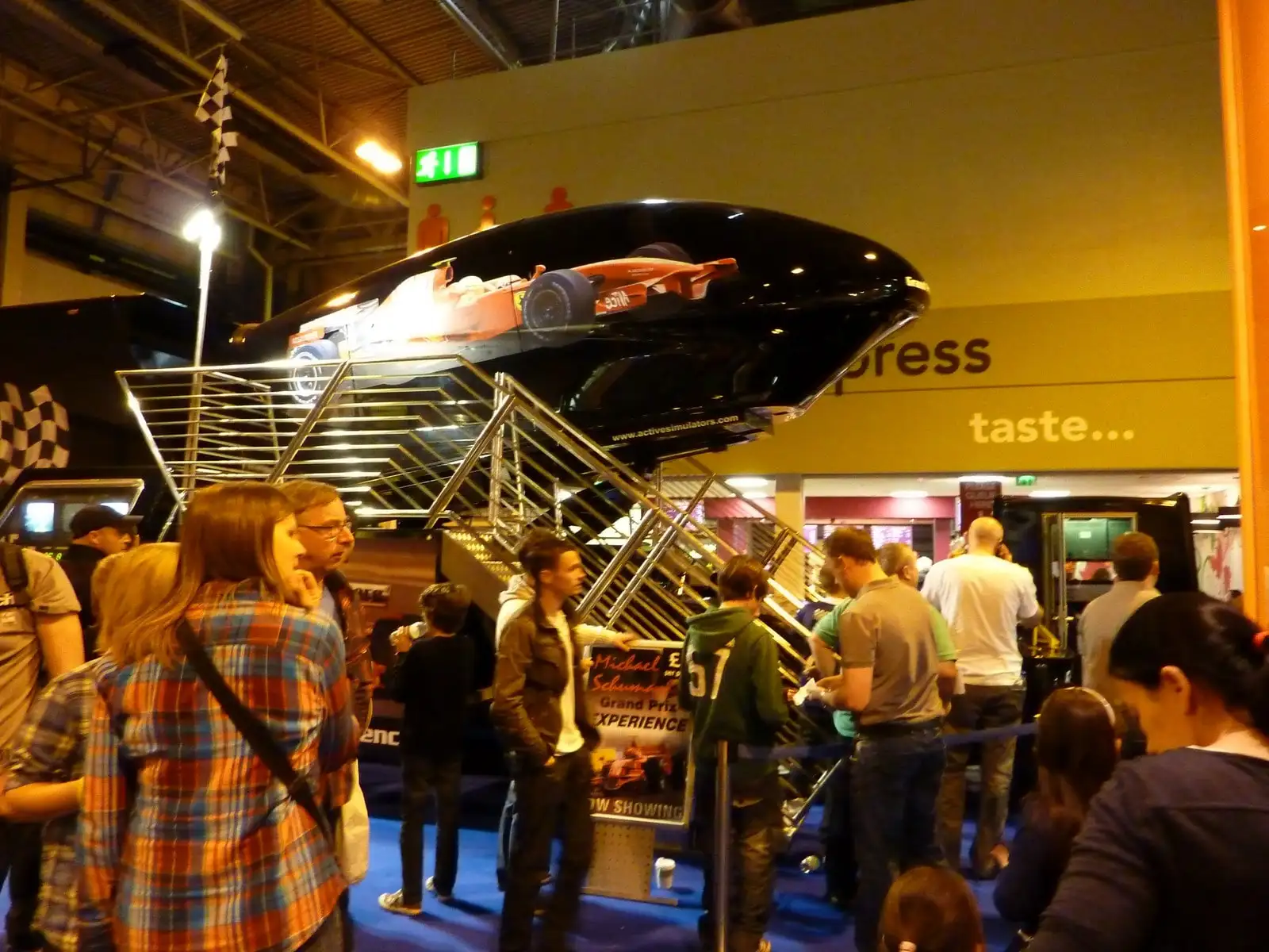 F1 simulator at The Gadget Show