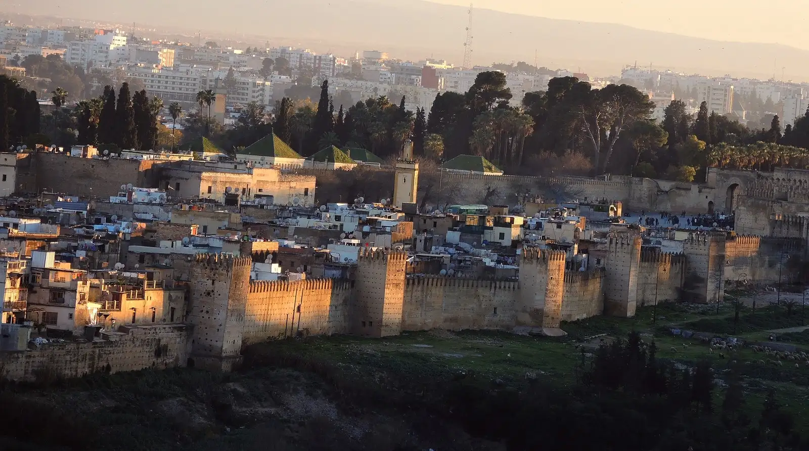 Fez-Sunset on the old city