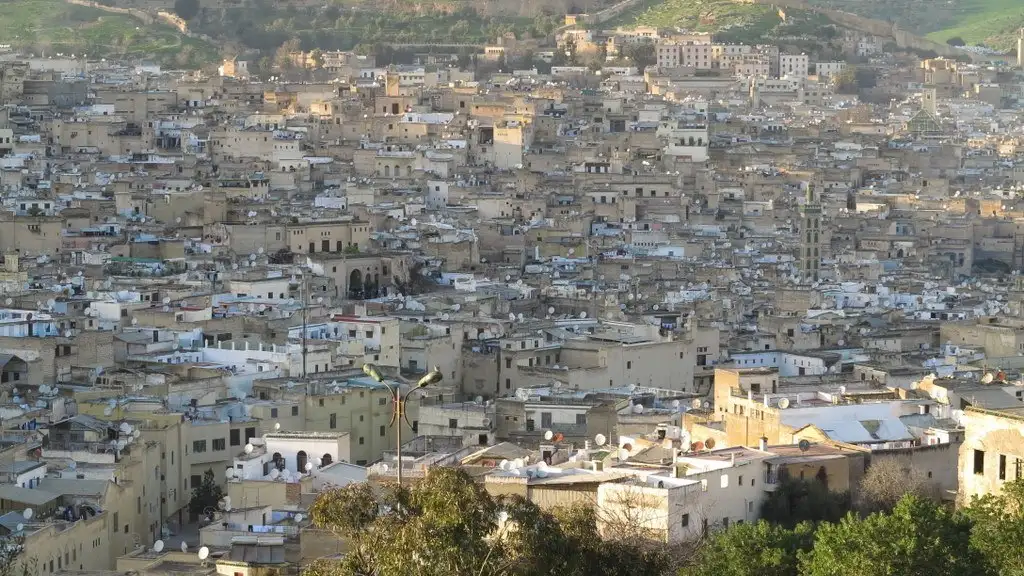 Aerial view of Fez