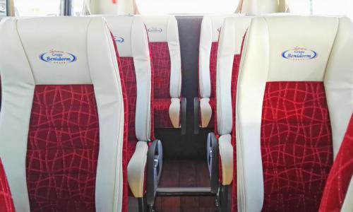 Inside minibus from AUTOCARES GRUPO BENIDORM