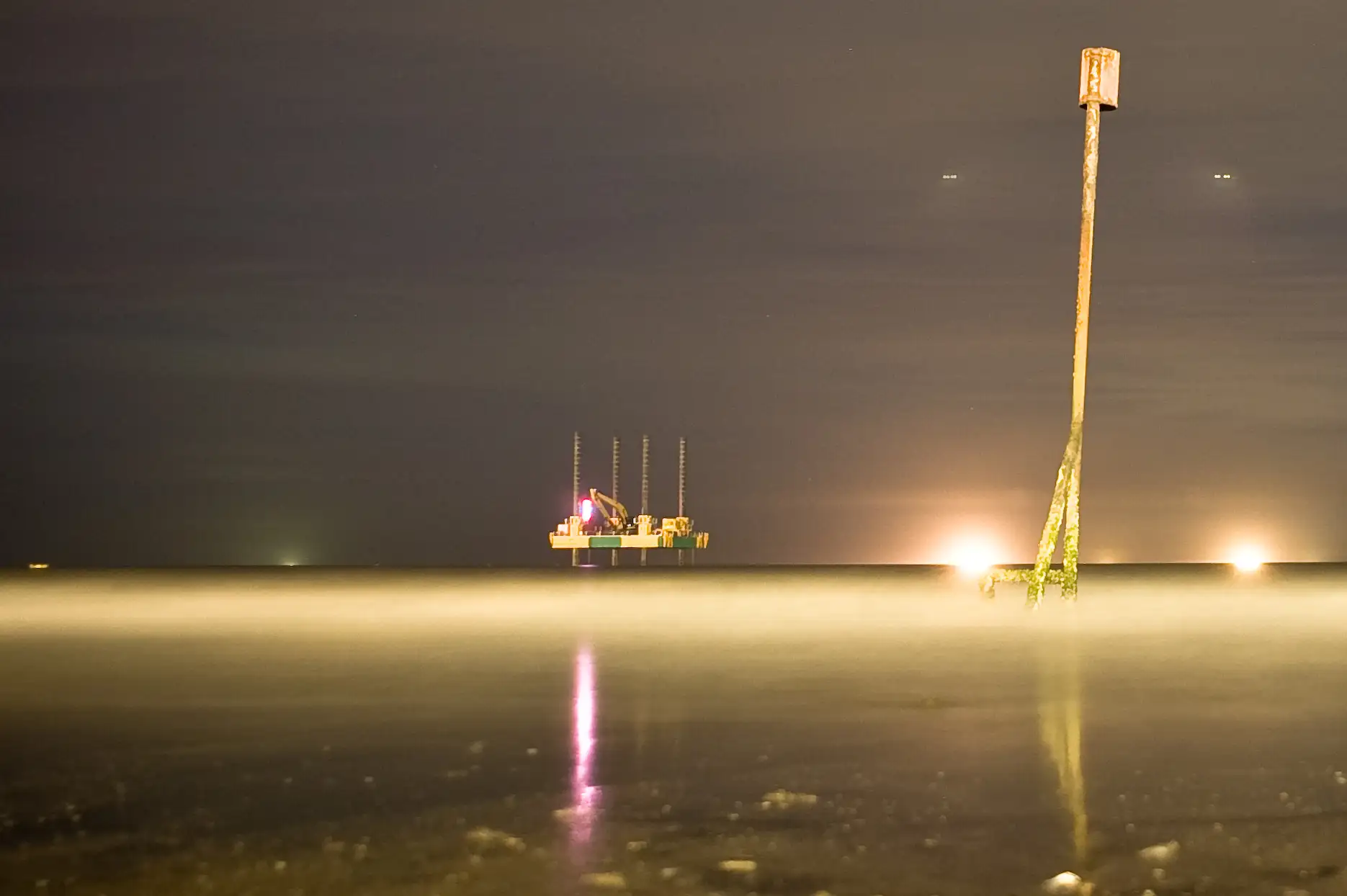 Late night on Bridlington Beach