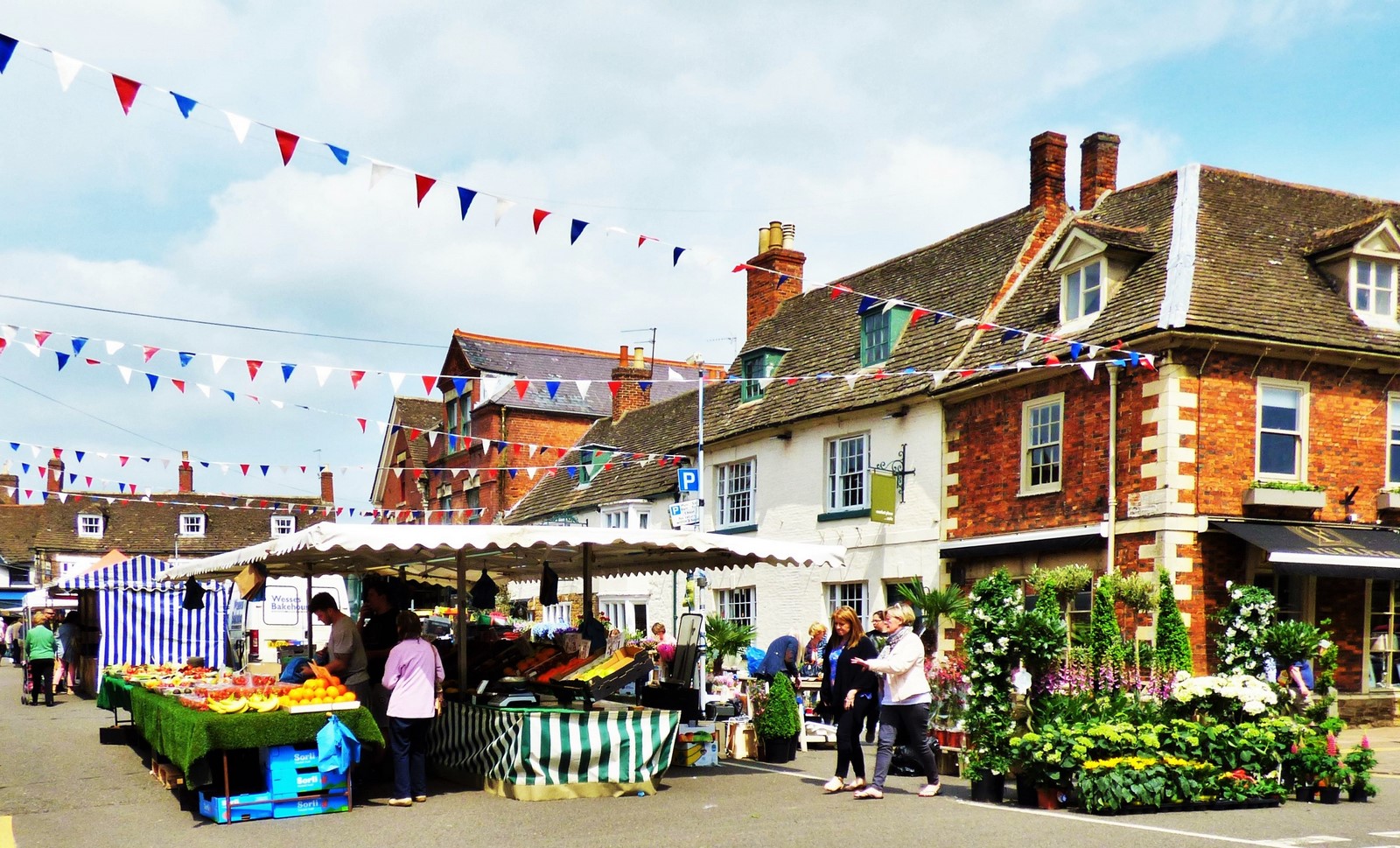 Oakham. Market day