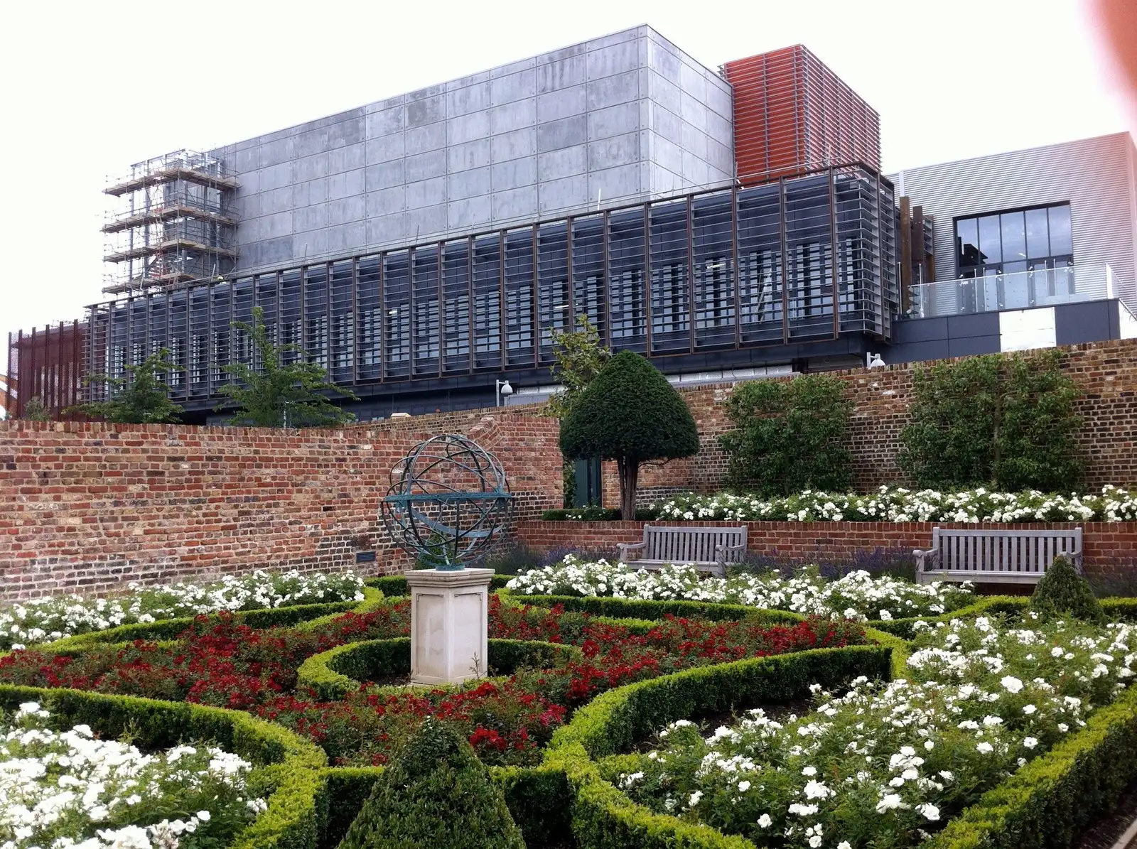 View of The Backstage Centre from the walled garden, Purfleet