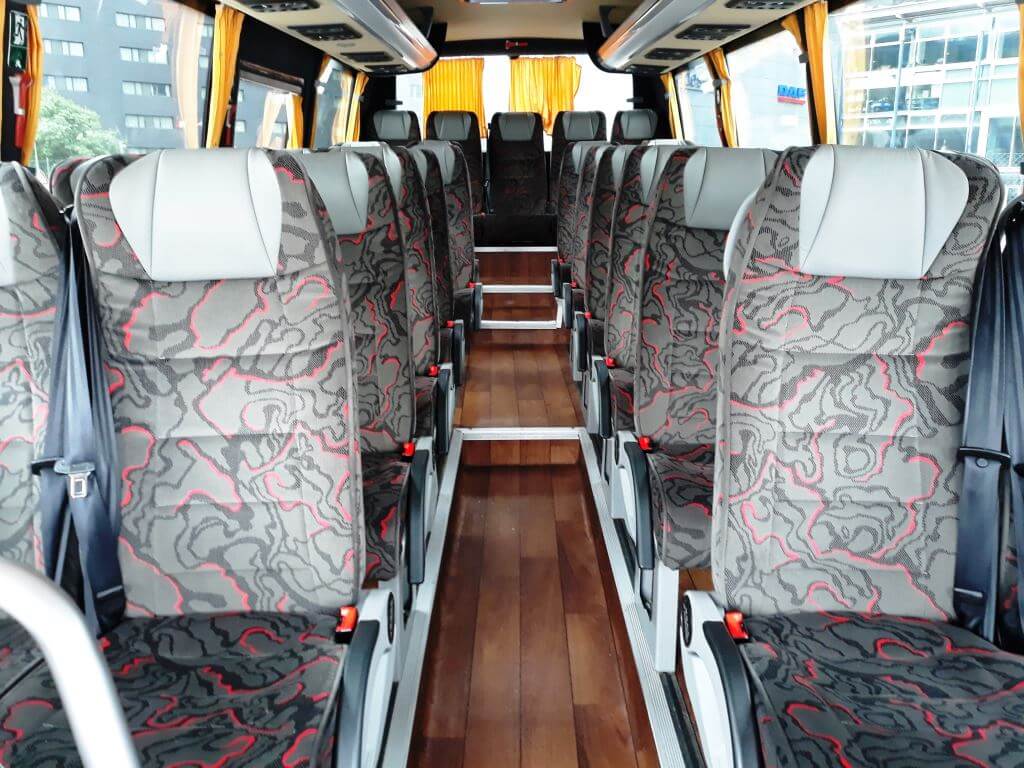 Interno del ns del Iveco Maximo L (30 posti) di Autonoleggio Amico Srl da TRENTO
