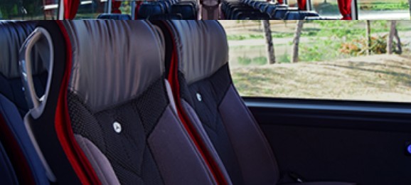 Interior of our of the MERCEDES SETRA (50 seats) from BELLE PROVENCE MINIBUS DELUXE in MARSEILLE