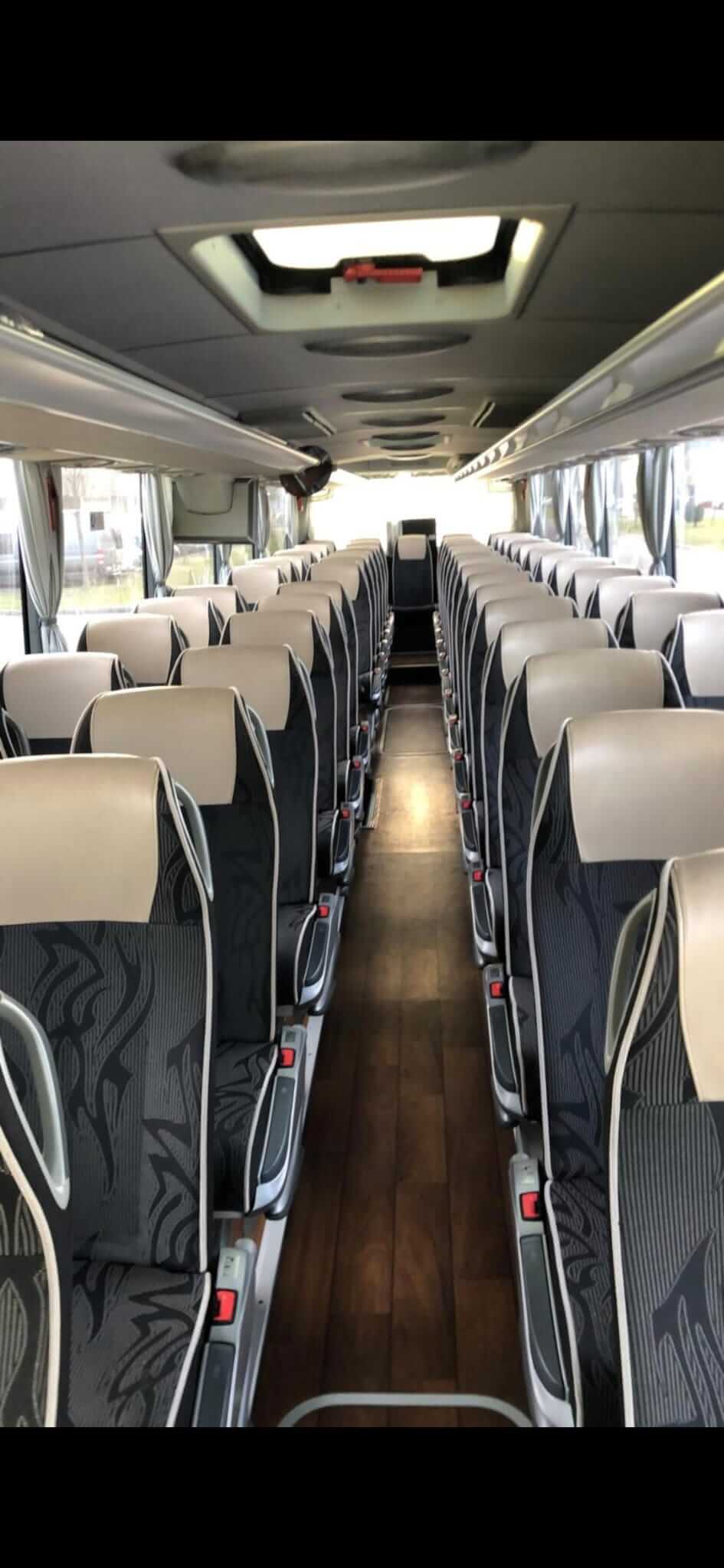 Interno del ns del mercedes tourismo (59 posti) di Northeca Oü da Tallinn