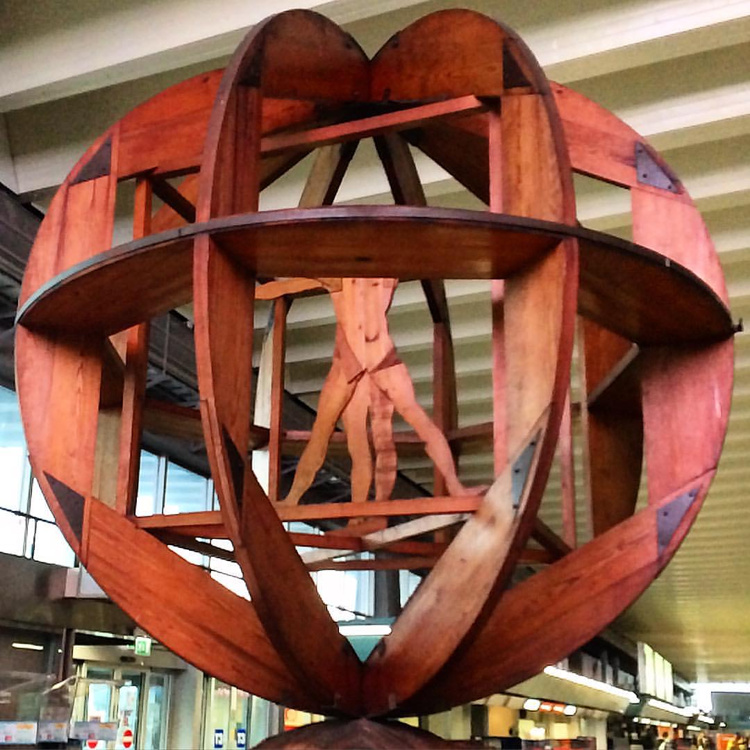 A Leonardo creation at the airport in Rome