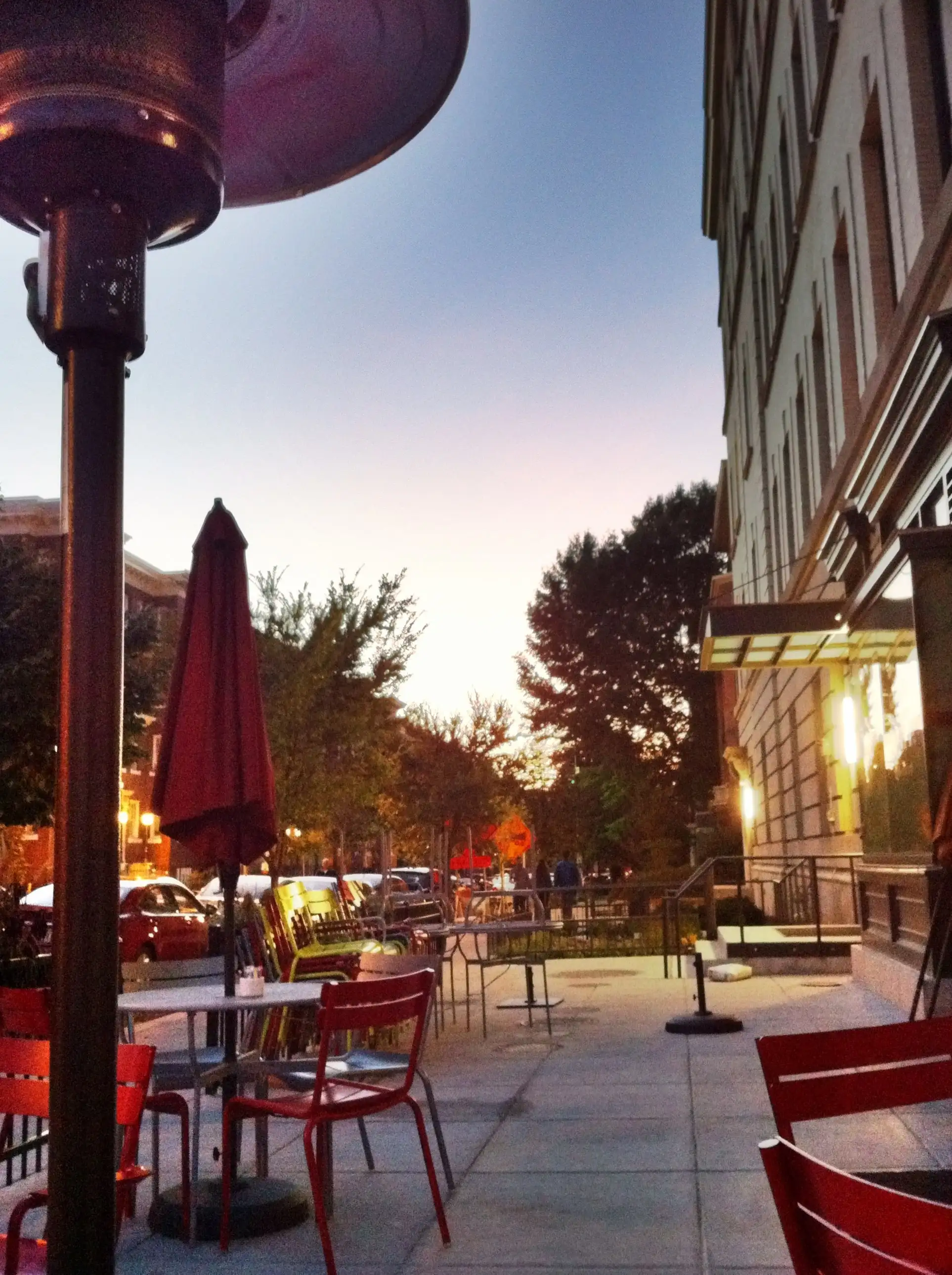 Sunset from the patio at Bar di Bari