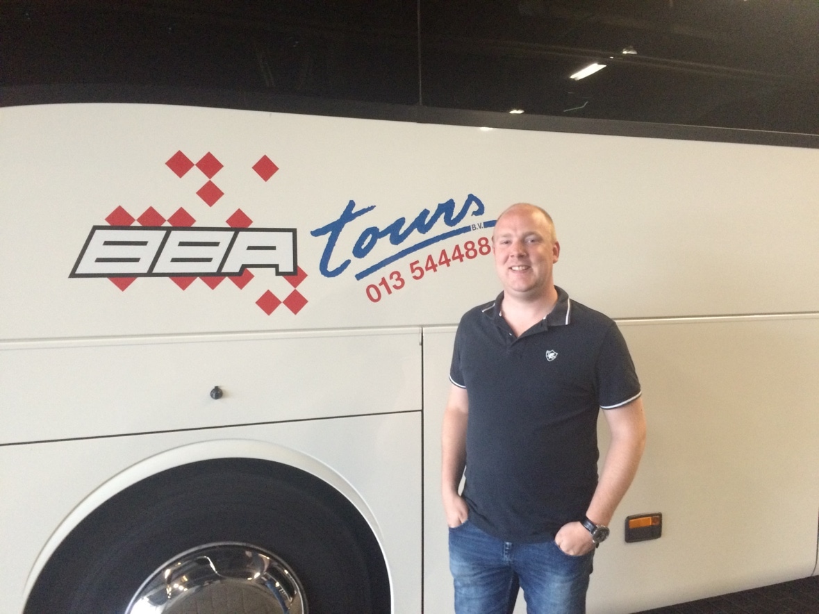 Bus van BBA Tours uit Tilburg met Michael van den Broek