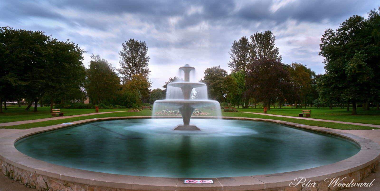 Scunthorpe central park fountain