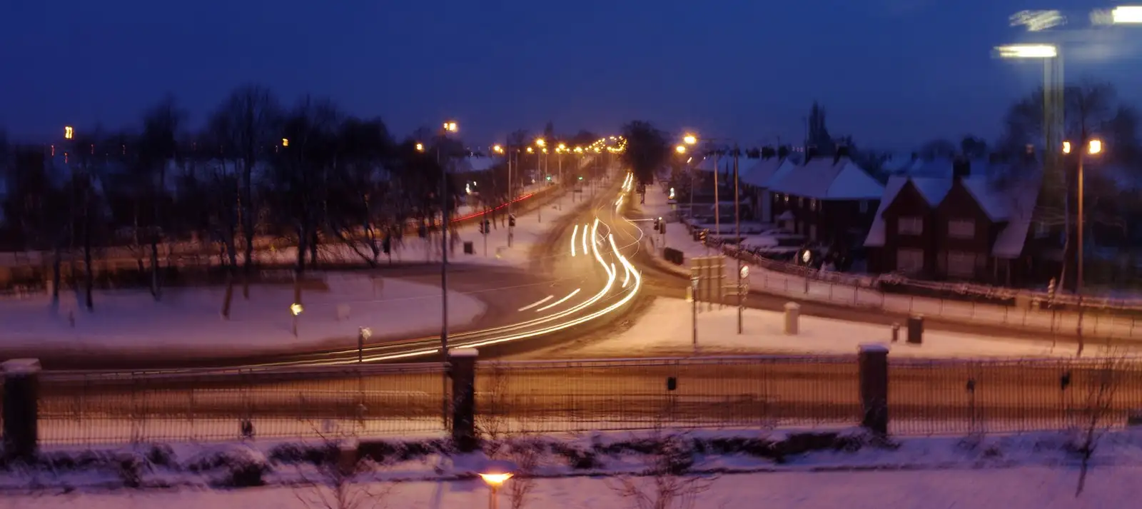 Western Boulevard, viewed from Melton Hall