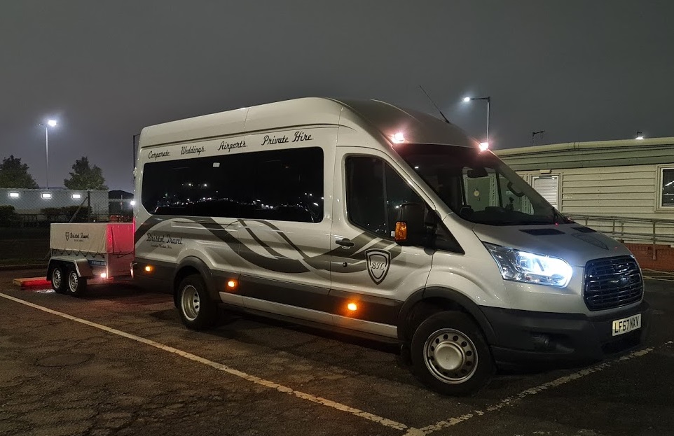 Hire a 16 seater Minibus  (Ford  Trend 460 Euro 6 Executive 2017) from Bristol Travel Limited in Bristol 