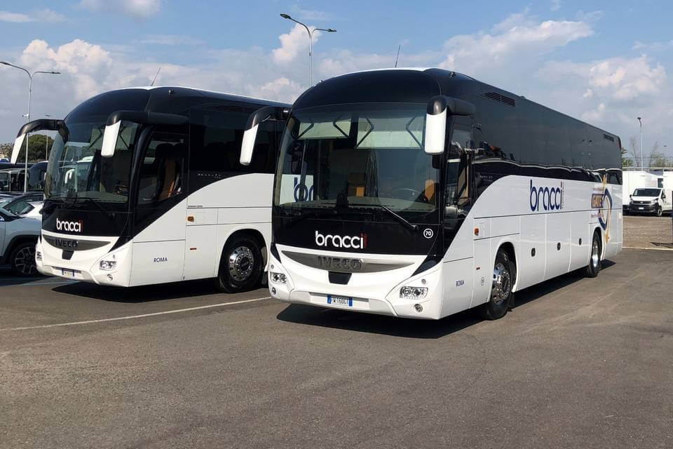 Rent a 54 seater Executive  Coach (IVECO MAGELYS PRO 2019) from BRACCI TURISMO from Rome 