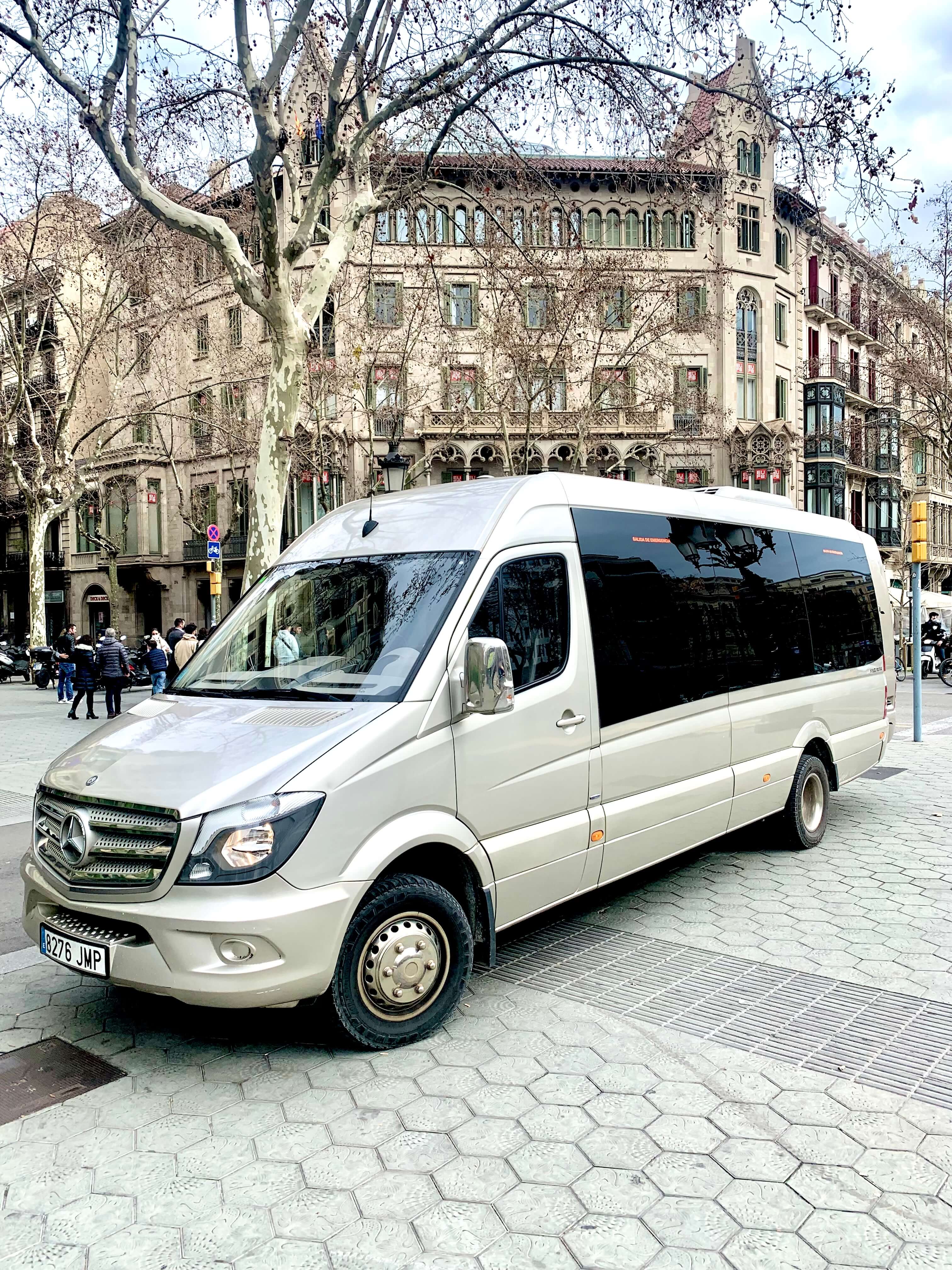 Hire a 20 seater Minibus  (Mercedes Sprinter 2016) from Transfers Soberti in Barcelona 