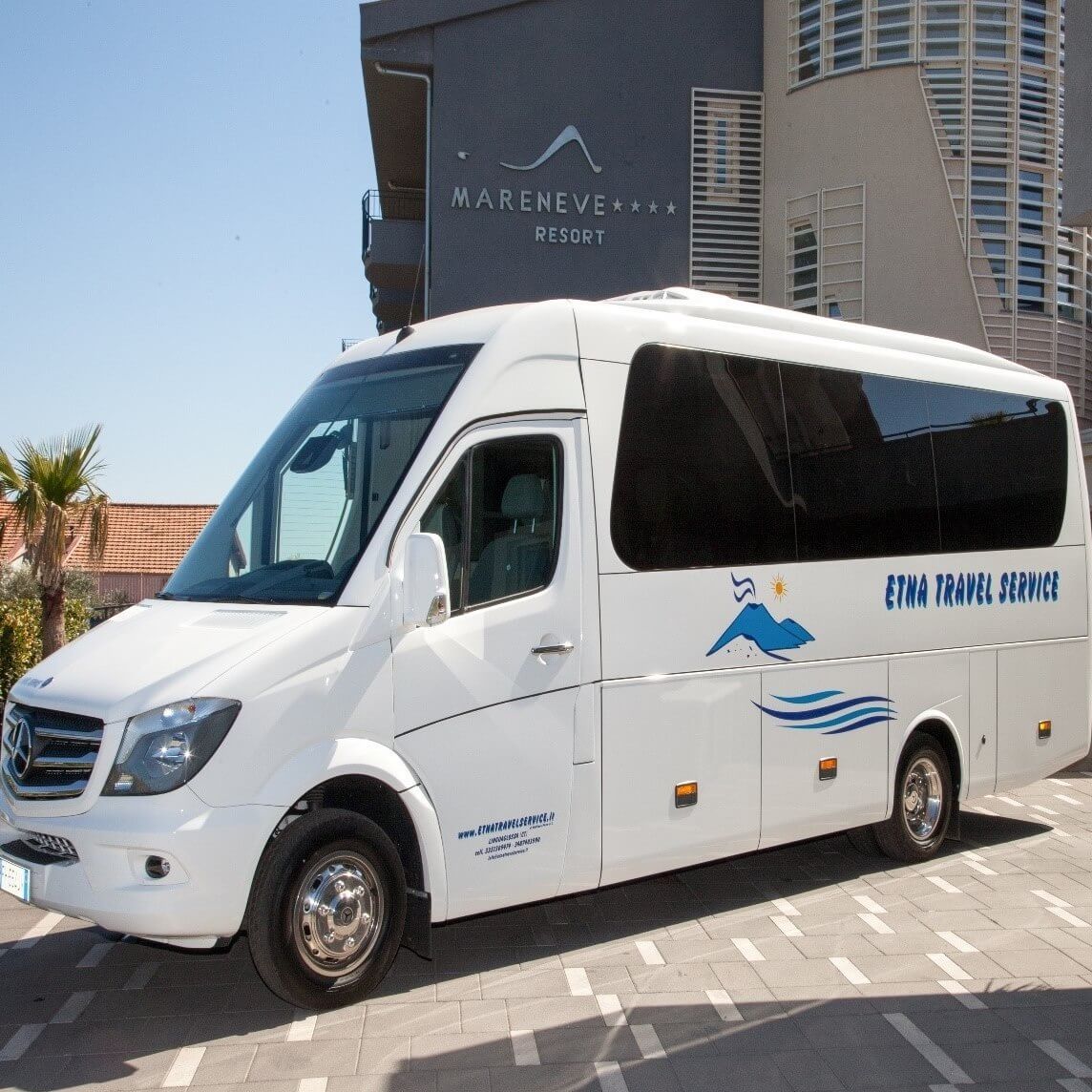 Hire a 17 seater Minibus  (IVECO DAILY 2005) from Etna Travel Service snc in linguaglossa 