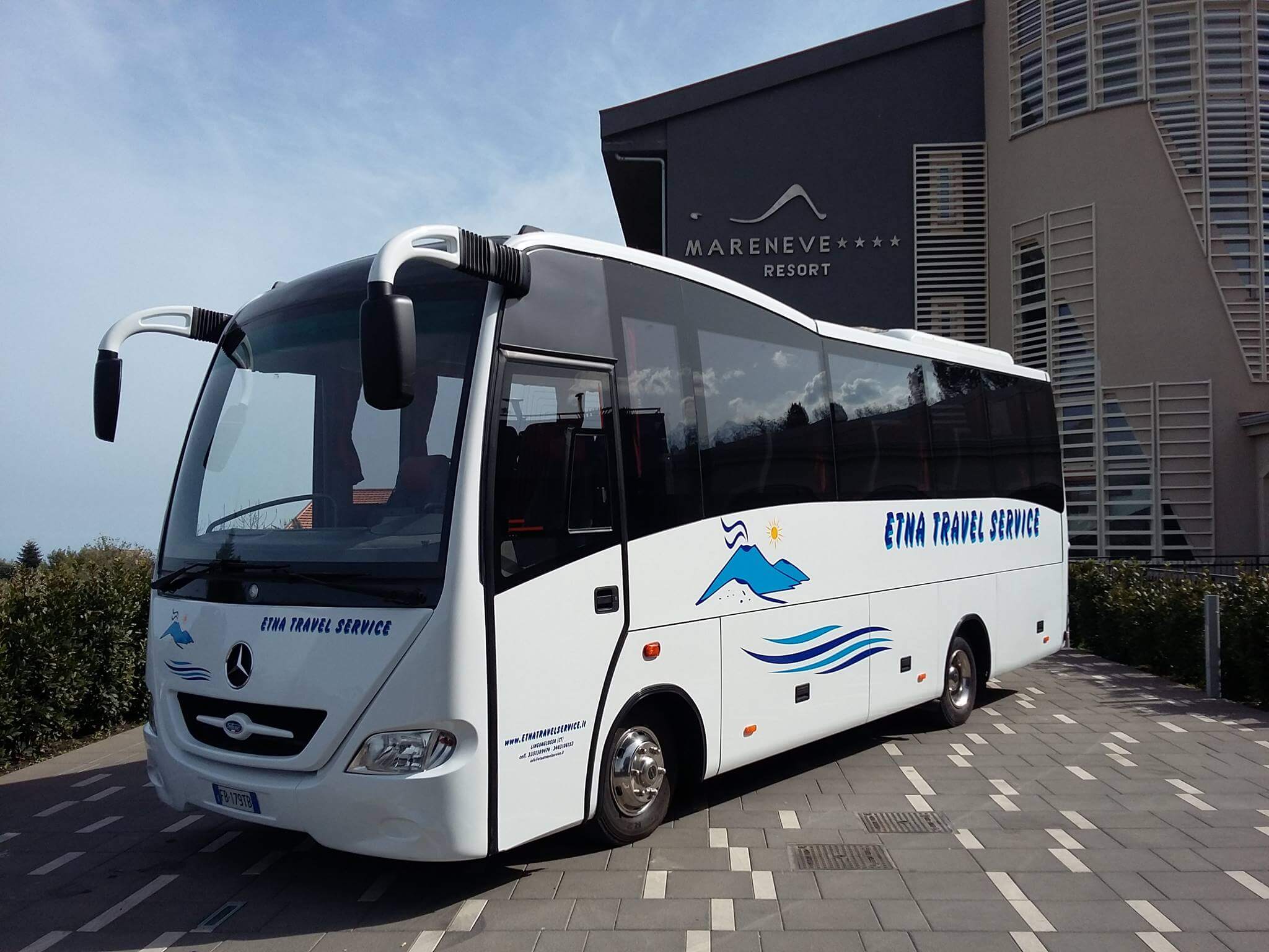 Hire a 34 seater Standard Coach (Mercedes  Marlin 2008) from Etna Travel Service snc in linguaglossa 