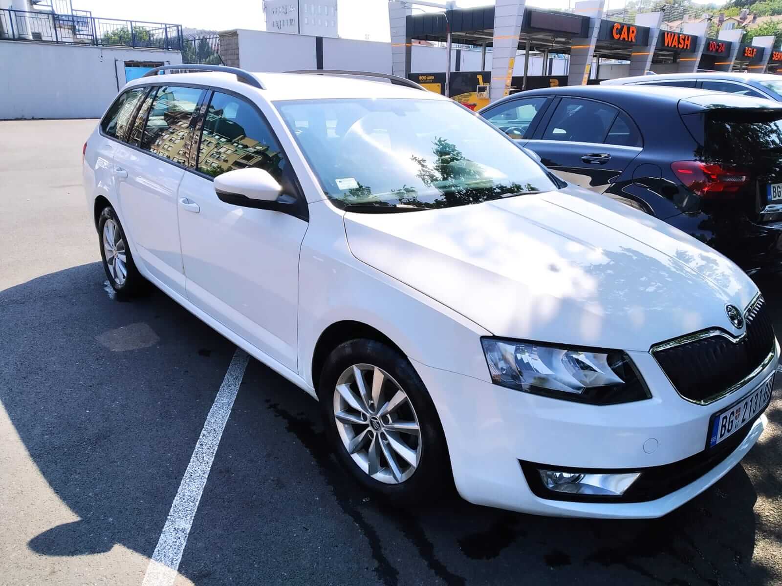 Hire a 4 seater Car with driver (Skoda Octavia Combi 2017) from Volventis OÜ in Belgrade 