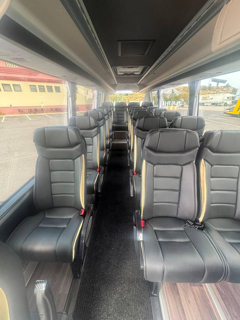 Rent a 19 seater Microbus (Mercedes Indcar Spica 2026) from Bus Banet from Madrid 