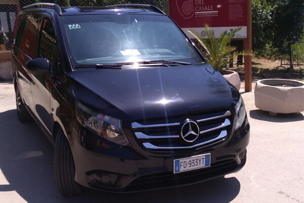 Rent a 8 seater Minibus  (MERCEDES Classe V 2018) from NCC TRANSFER from Catania 