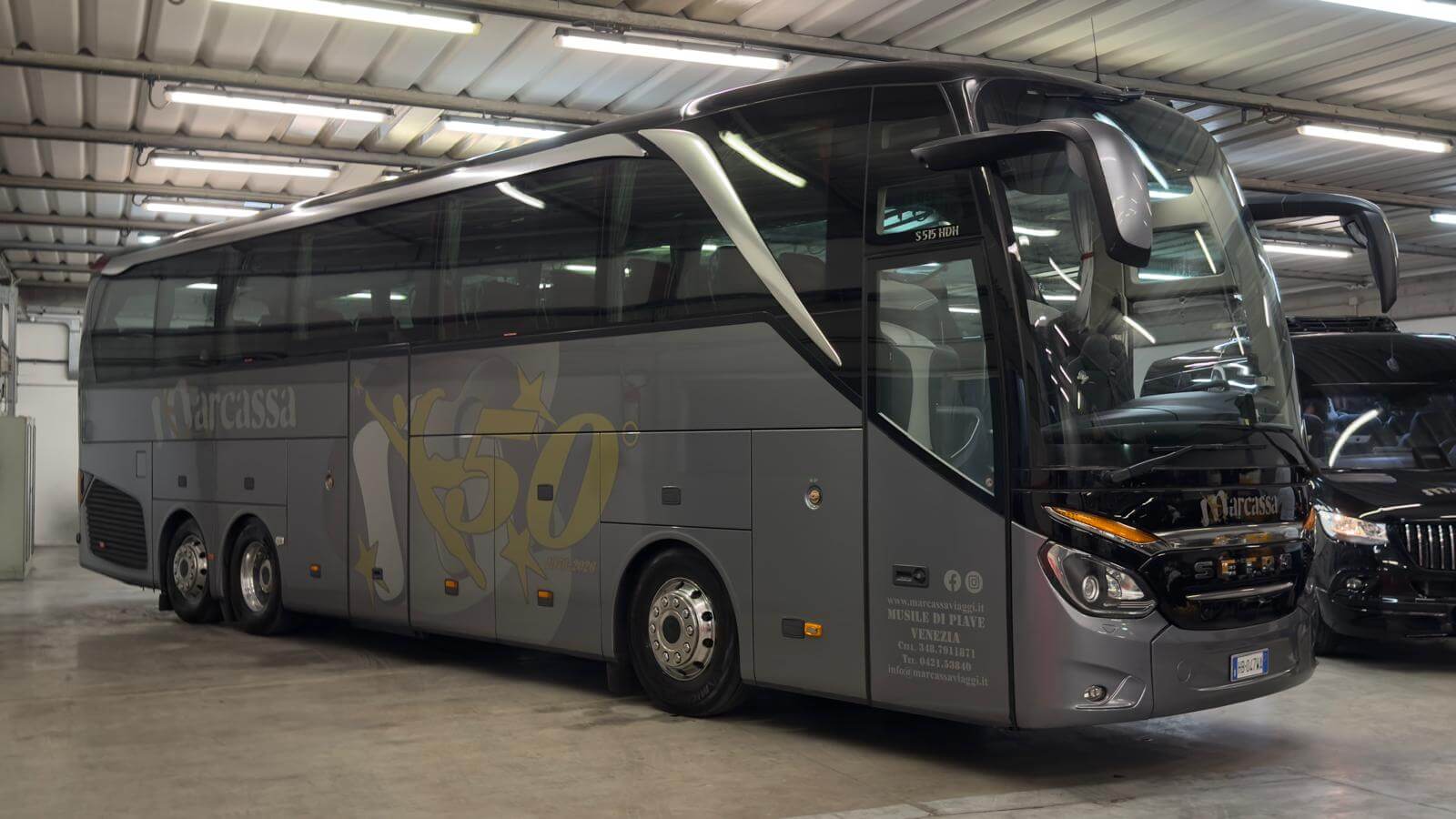 Hire a 52 seater Luxury VIP Coach (SETRA 515 HDH 2026) from Marcassa Viaggi srl in Musile di Piave 